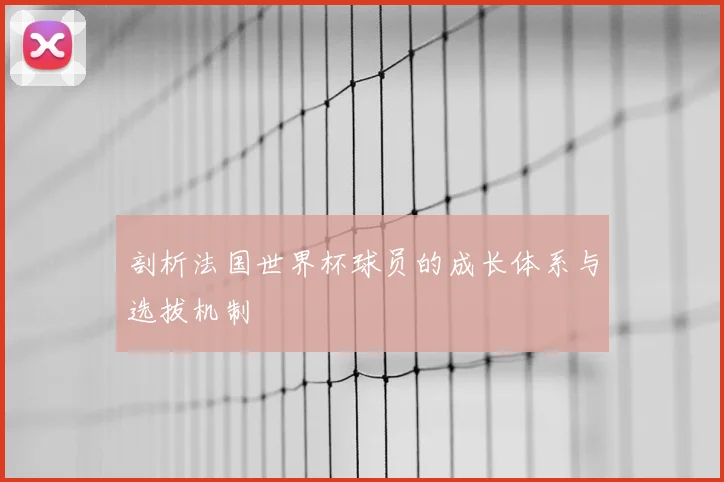剖析法国世界杯球员的成长体系与选拔机制